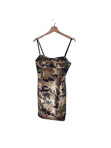 Michael Kors Sequin Camo Bustier Mini Dress Cocktail Dress (view 1)