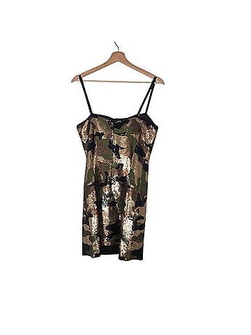 Michael Kors Sequin Camo Bustier Mini Dress Cocktail Dress (view 2)