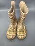 Coach Plaid Multi Color Rain Boots Size 7 - photo 5