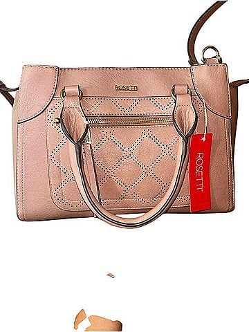 Rosetti Dusty Rose Perforated Satchel Satchel (view 1)
