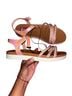Pop Pink White Sandals Size 5 - photo 1