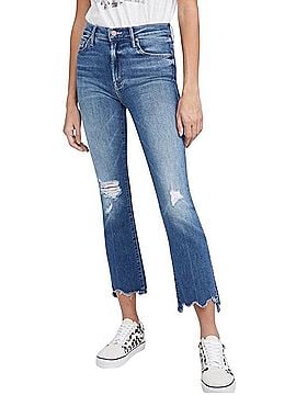 Mother The Insider Crop Step Fray Jeans (view 1)