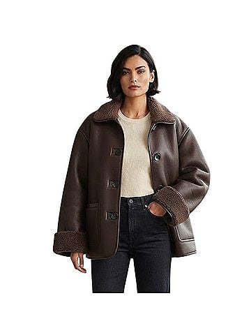 Jason Wu reversible ranch coat Faux Leather Jacket (view 1)