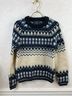 Scotch & Soda Winter Blue Fairisle Wool Blend Crewneck Pullover Sweater - photo 4