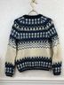 Scotch & Soda Winter Blue Fairisle Wool Blend Crewneck Pullover Sweater - photo 7