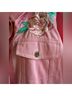 Bob Mackie 100% Cotton Floral Pink Jacket Size L - photo 5