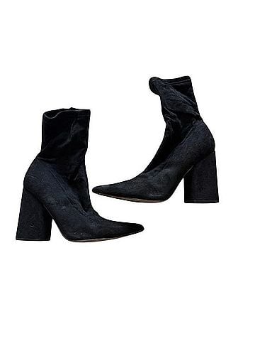 Marc Fisher Pointed Toe Block Heel Sock Boots Heels (view 1)