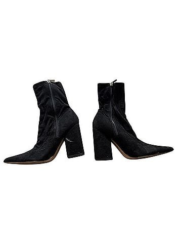 Marc Fisher Pointed Toe Block Heel Sock Boots Heels (view 2)