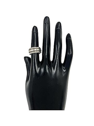 Tiffany & Co. TIFFANY&amp;Co. Tiffany Vintage Grooved Double Ring, Sterling Silver 925 185-3 (view 2)