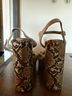 Jeffrey Campbell Animal Print Gray Brown Wedges Size 10 - photo 4