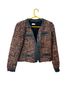 Ecru 100% Polyester 85% Cotton 33% Polyester 2% Spandex Multi Color Jacket Size S - photo 1