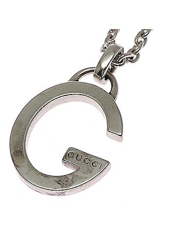 Gucci Gucci SV925 G Logo Necklace for Women and Men, 233936, Sterling Silver 925 (view 2)