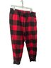 Old Navy 100% Cotton Plaid Red Black Sweatpants Size L - photo 1