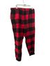 Old Navy 100% Cotton Plaid Red Black Sweatpants Size L - photo 2