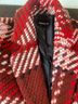 Express Plaid Red Brown Pink White Coat Size S - photo 5