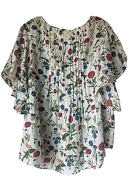 Maeve Maya Wildflower Short Sleeve Blouse (view 2)