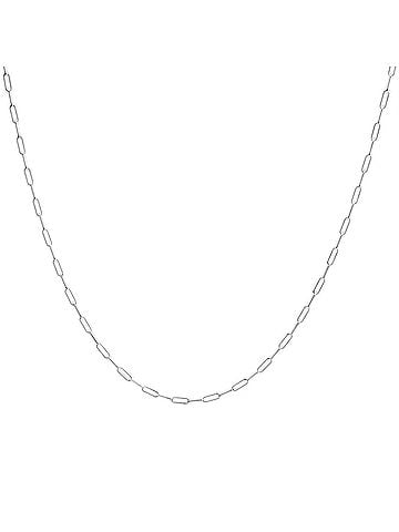 Haus of Brilliance Solid 14K White Gold 2.5mm Paperclip Chain Necklace Unisex 18" Inches (view 1)