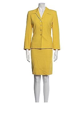 Escada yellow marigold blazer and skirt Y2K dopamine pleats Blazer (view 1)