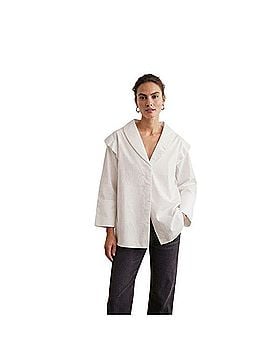 Free People Style Mafia x Free People Ruffle Detail Button Down Blouse Long Sleeve T-Shirt (view 1)