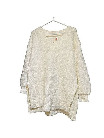 Anthropologie Pilcro Teddy V-Neck Tunic Sweater Pullover Sweater (view 1)