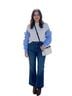 English Factory Stripes White Blue Pullover Sweater Size XS - photo 4