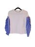 English Factory Stripes White Blue Pullover Sweater Size XS - photo 5