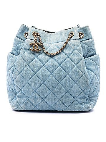 Chanel Quilted Denim Urban Spirit Bucket Bag (view 1)