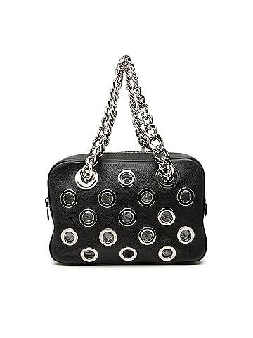 Prada Vitello Daino Grommet Chain Shoulder Bag (view 1)