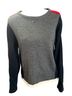 Tommy Jeans Gray Black Red Pullover Sweater Size L - photo 1