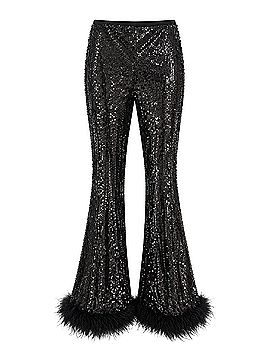 Main Strip Faux Leather Pants (view 1)