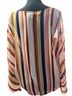 Maurices 100% Polyester Stripes Multi Color Blouse Size M - photo 2