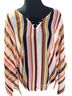 Maurices 100% Polyester Stripes Multi Color Blouse Size M - photo 1