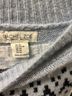 Rachel Zoe Fair Isle Blue Black White Pullover Sweater Size XS - photo 3