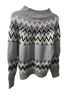 Rachel Zoe Fair Isle Blue Black White Pullover Sweater Size XS - photo 2