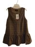 Cider 100% Polyester Plaid Brown Multi Color Sleeveless Top Size L - photo 1