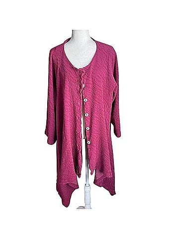 bryn WALKER Lagenlook Asymmetrical Hem Cardigan Casual Sweaters (view 1)