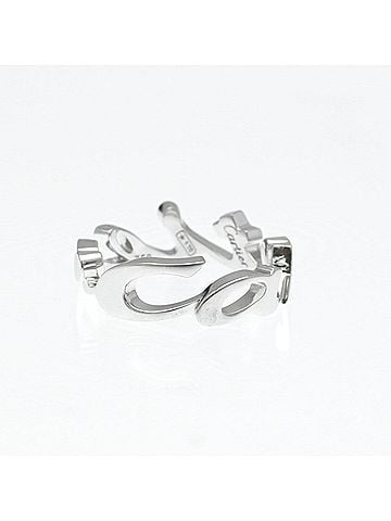 Cartier Signature 18K White Gold Silver White_Gold Ring Jewelry (view 1)
