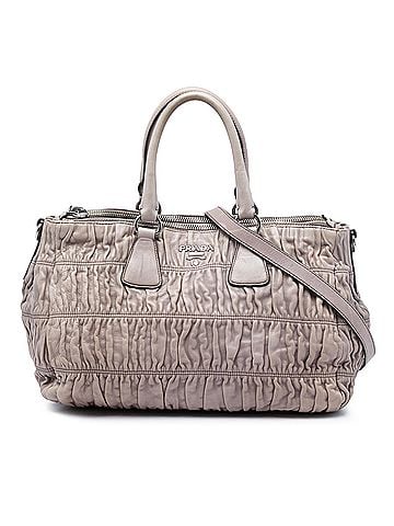 Prada Nappa Gaufre Double Zip Satchel (view 1)