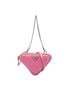 Prada 100% Leather Pink Mini Soft Nappa Triangle Pouch One size - photo 1