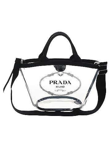 Prada Logo Pvc Transparent Plastic Tote Bag Bag (view 1)