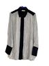 Vince. 100% Silk Stripes Black White Blouse Size S - photo 13