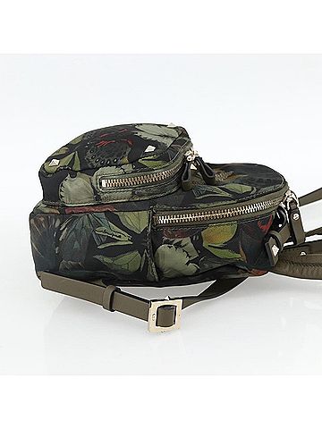 Valentino Garavani Backpack Denim With Butterfly Applique Khaki Nylon Backpack Bag (view 2)