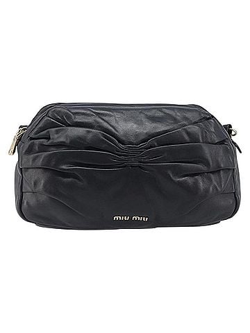 Miu Miu Shoulder Matelasse Leather Black Leather Shoulder Bag Bag (view 1)