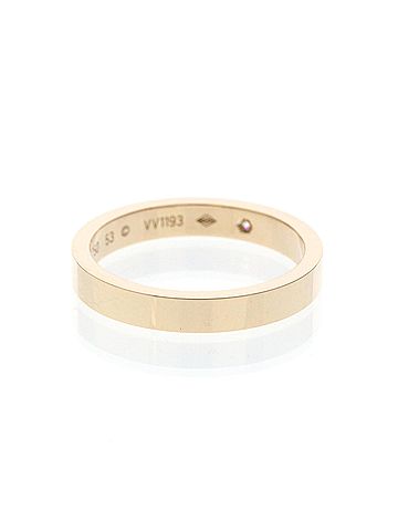 Cartier C De Wedding Band Platinum With Diamond Gold Pink_Gold Ring Jewelry (view 2)