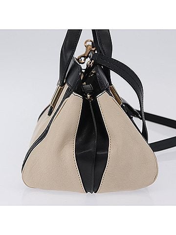 Chloé Alice Satchel Leather Black Leather Handbag (view 2)