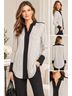 Vince. 100% Silk Stripes Black White Blouse Size S - photo 14