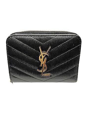 Yves Saint Laurent Yves Saint Laurent V-stitch Cassandra Compact Zip-Around Wallet, Bi-fold Leather, GUE403723 (view 1)