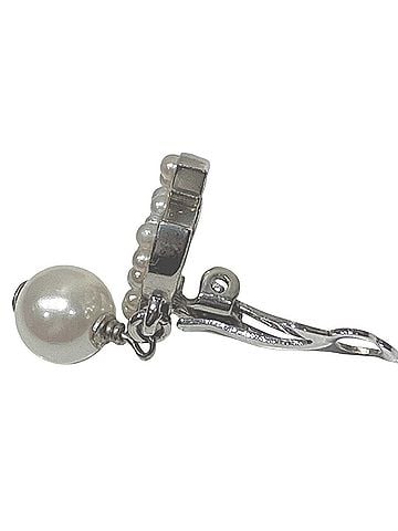 Chanel Chanel Pearl Coco Mark Earrings - Total Weight 6.6g Metal &amp; Faux (view 2)