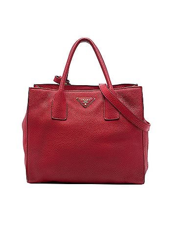 Prada Vitello Daino Open Convertible Tote (view 1)