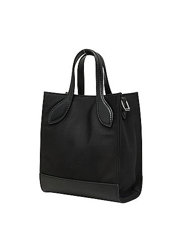 Bally Bally Bar Keep On Mini Handbag Shoulder Bag 2WAY WAM03E NY284 Black Nylon Leather Women's BALLY (view 2)